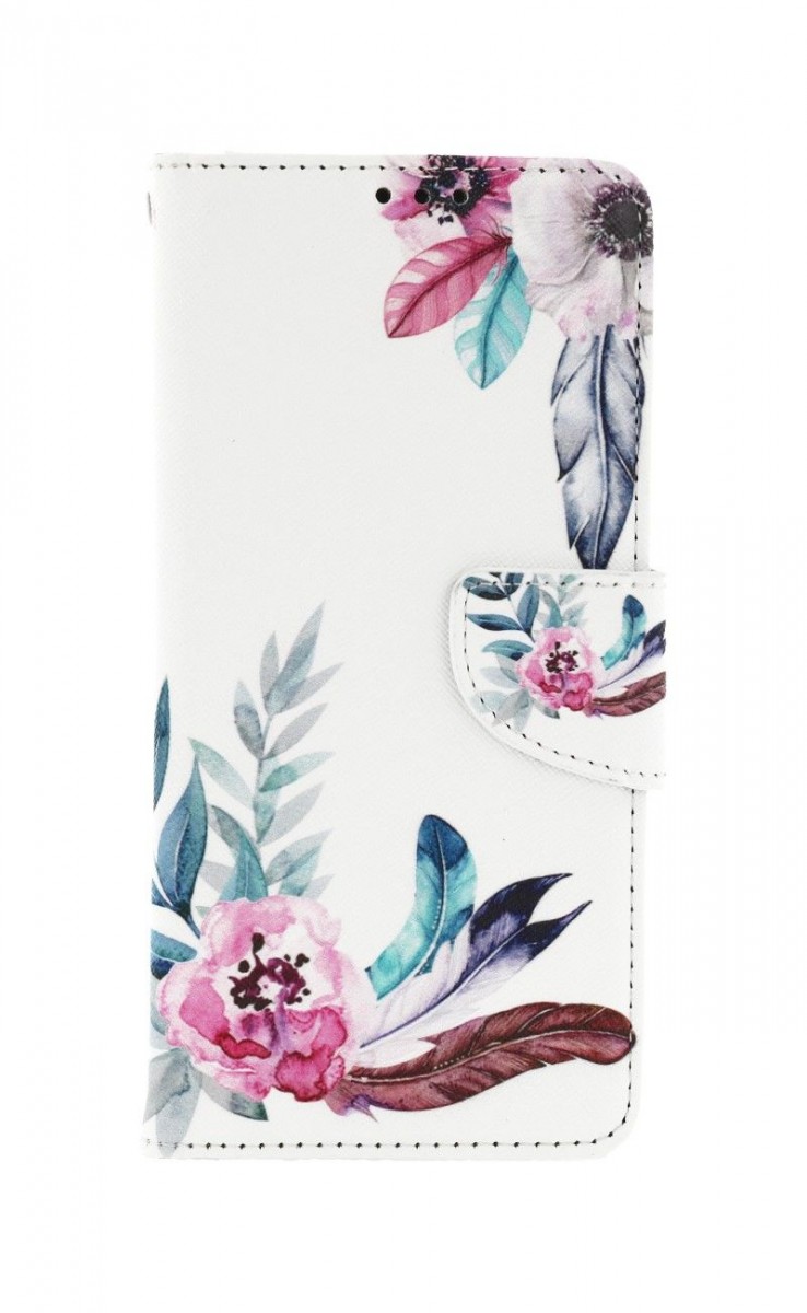 Levně Pouzdro TopQ Xiaomi Redmi Note 11 Pro knížkové Něžná pírka 73724 (obal neboli kryt na mobil Xiaomi Redmi Note 11 Pro)