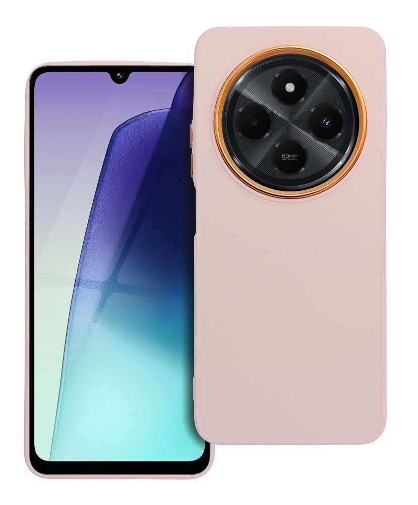 Levně Kryt TopQ Frame Xiaomi Redmi 14C růžový 133740 (pouzdro neboli obal na mobil Xiaomi Redmi 14C)