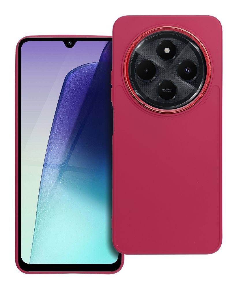 Levně Kryt TopQ Frame Xiaomi Redmi 14C malinový 133742 (pouzdro neboli obal na mobil Xiaomi Redmi 14C)