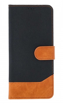 Knížkové pouzdro Jeans na Xiaomi Redmi 14C černé