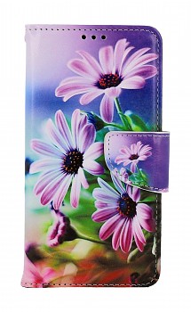 Knížkové pouzdro na iPhone 11 Fialové květy