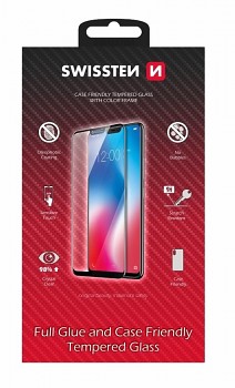 Tvrzené sklo Swissten na Xiaomi Redmi 10 FullGlue černé