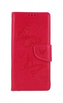 Knížkové pouzdro na Xiaomi Redmi Note 9 Pro Butterfly růžové