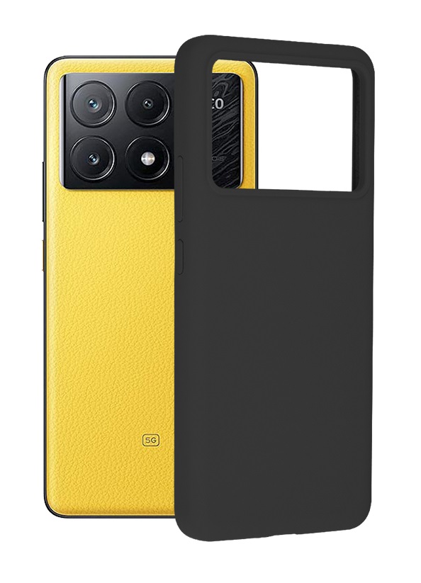 Levně Kryt TopQ Essential Xiaomi Poco X6 Pro 5G černý 123895 (pouzdro neboli obal na mobil Xiaomi Poco X6 Pro 5G)