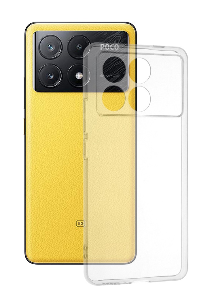Zadní kryt Techsuit Clear na Xiaomi Poco X6 Pro 5G průhledný