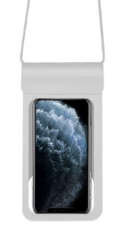 Univerzální vodotěsné pouzdro na mobil Metallic M stříbrné