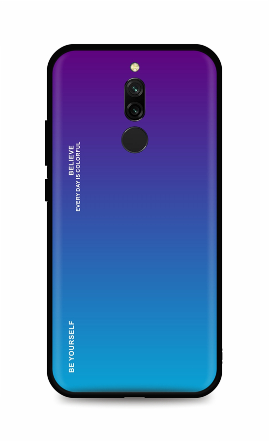 Levně Kryt TopQ LUXURY Xiaomi Redmi 8 pevný duhový purpurový 93938 (pouzdro neboli obal na mobil Xiaomi Redmi 8)