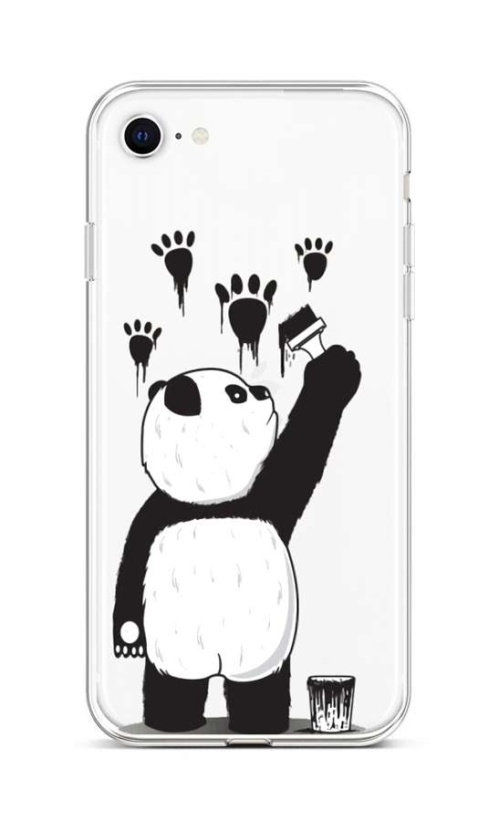 Levně Kryt TopQ iPhone SE 2022 silikon Rebel Panda 73947 (pouzdro neboli obal na mobil iPhone SE 2022)