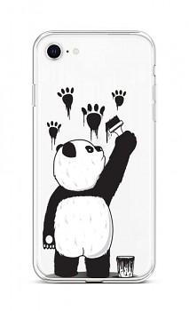 Zadní silikonový kryt na iPhone SE 2022 Rebel Panda