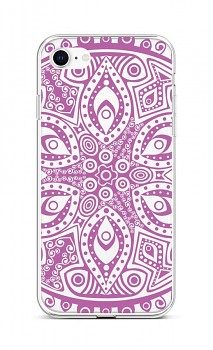 Zadní silikonový kryt na iPhone SE 2022 Violet Mandala