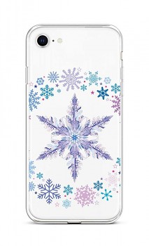 Zadní silikonový kryt na iPhone SE 2022 Snowflake