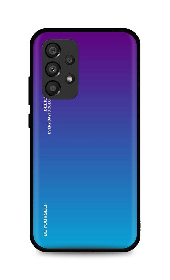 Zadní pevný kryt LUXURY na Samsung A33 5G duhový purpurový