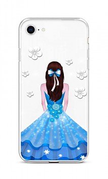 Zadní silikonový kryt na iPhone SE 2022 Blue Princess