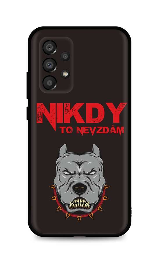Zadní silikonový kryt DARK na Samsung A33 5G Nikdy to nevzdám