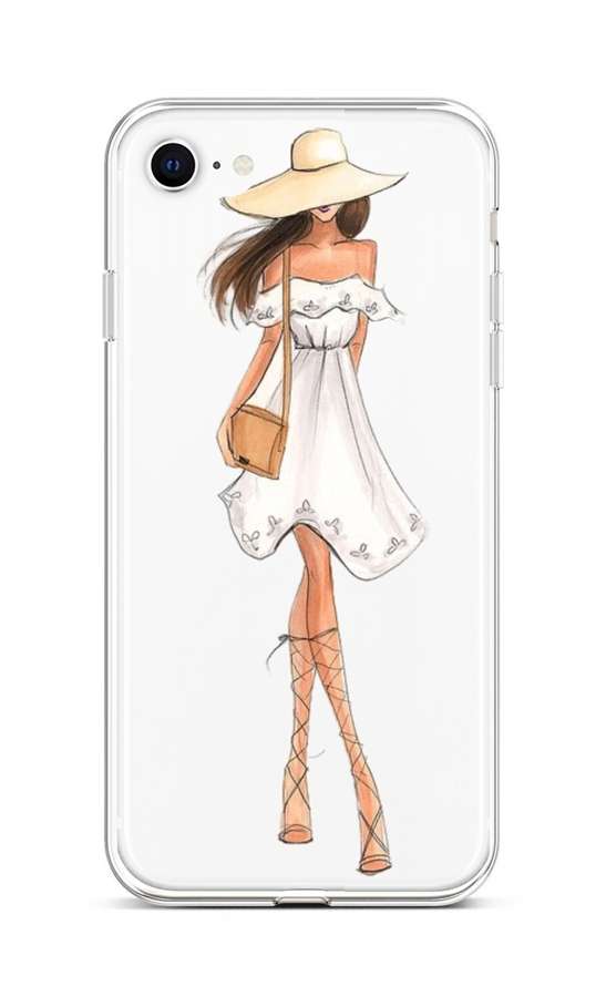 Kryt TopQ iPhone SE 2022 silikon Lady 5 74032 (pouzdro neboli obal na mobil iPhone SE 2022)