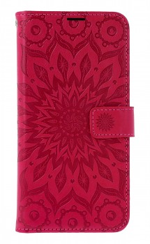 Knížkové pouzdro Mezzo na Samsung A37 5G Mandala tmavě růžová