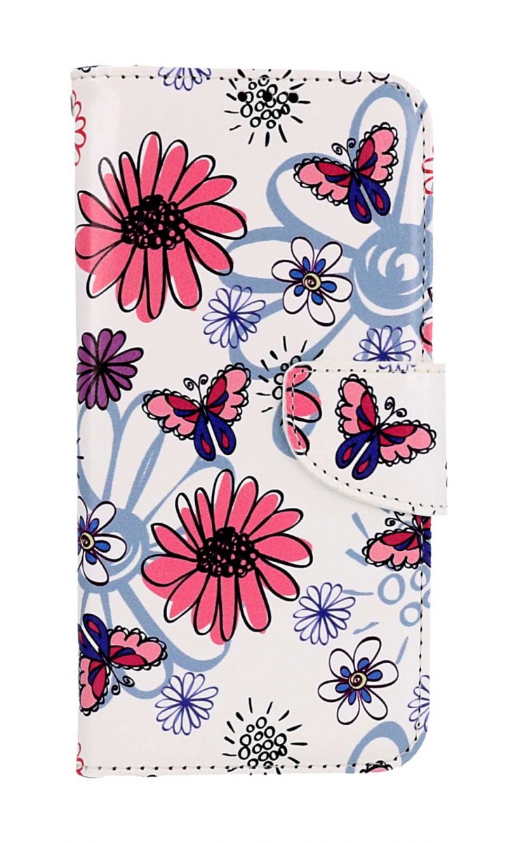 Levně Pouzdro TopQ Samsung A34 knížkové Flowers 94078 (kryt neboli obal na mobil Samsung A34)