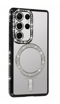 Zadní kryt Bling Magsafe pro Samsung Galaxy S24 Ultra černý