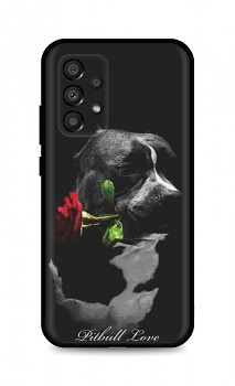 Zadní silikonový kryt DARK na Samsung A33 5G Pitbull Love