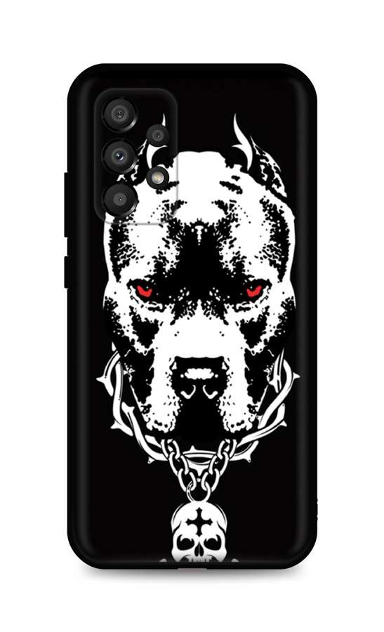 Zadní silikonový kryt DARK na Samsung A33 5G Fighting Dog