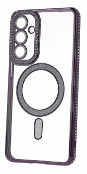 Zadní kryt Bling Magsafe pro Samsung Galaxy A16 5G fialový