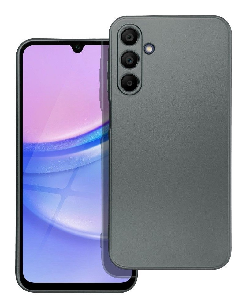 Levně Kryt TopQ Metallic Samsung A15 šedý 134118 (pouzdro neboli obal na mobil Samsung A15)