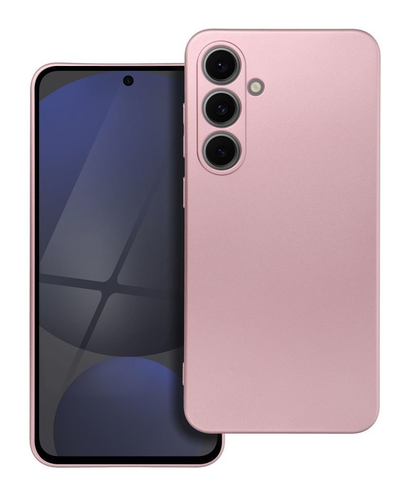 Zadní kryt Metallic na Samsung S24 FE růžový