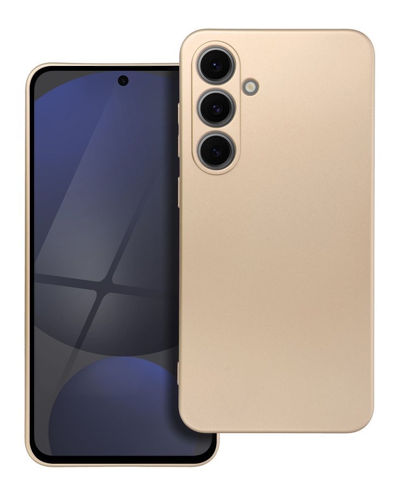 Zadní kryt Metallic na Samsung S24 FE zlatý