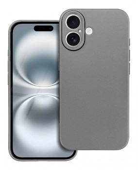 Zadní kryt Metallic na iPhone 16 šedý