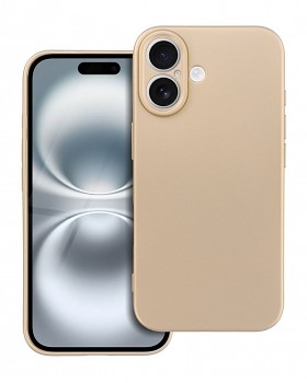 Zadní kryt Metallic na iPhone 16 zlatý