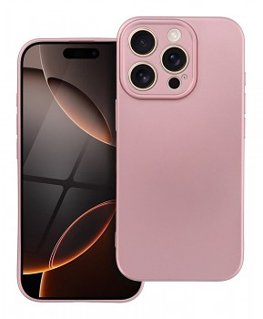 Zadní kryt Metallic na iPhone 16 Pro růžový