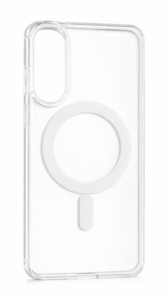 Zadní pevný kryt Clear Magnetic na Samsung S25 Edge průhledný