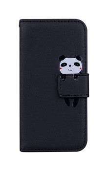 Knížkové pouzdro na Xiaomi Redmi 9 Černé s pandou