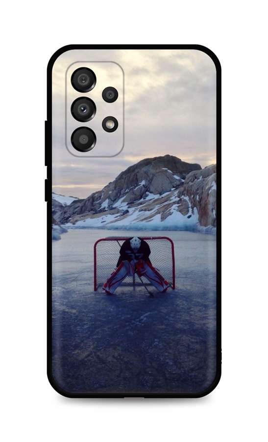 Zadní silikonový kryt DARK na Samsung A33 5G Hockey Goalie