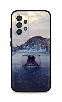 Zadní silikonový kryt DARK na Samsung A33 5G Hockey Goalie