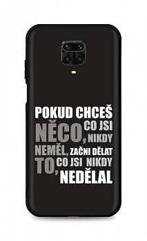 Zadní silikonový kryt DARK na Xiaomi Redmi Note 9 Pro Moto