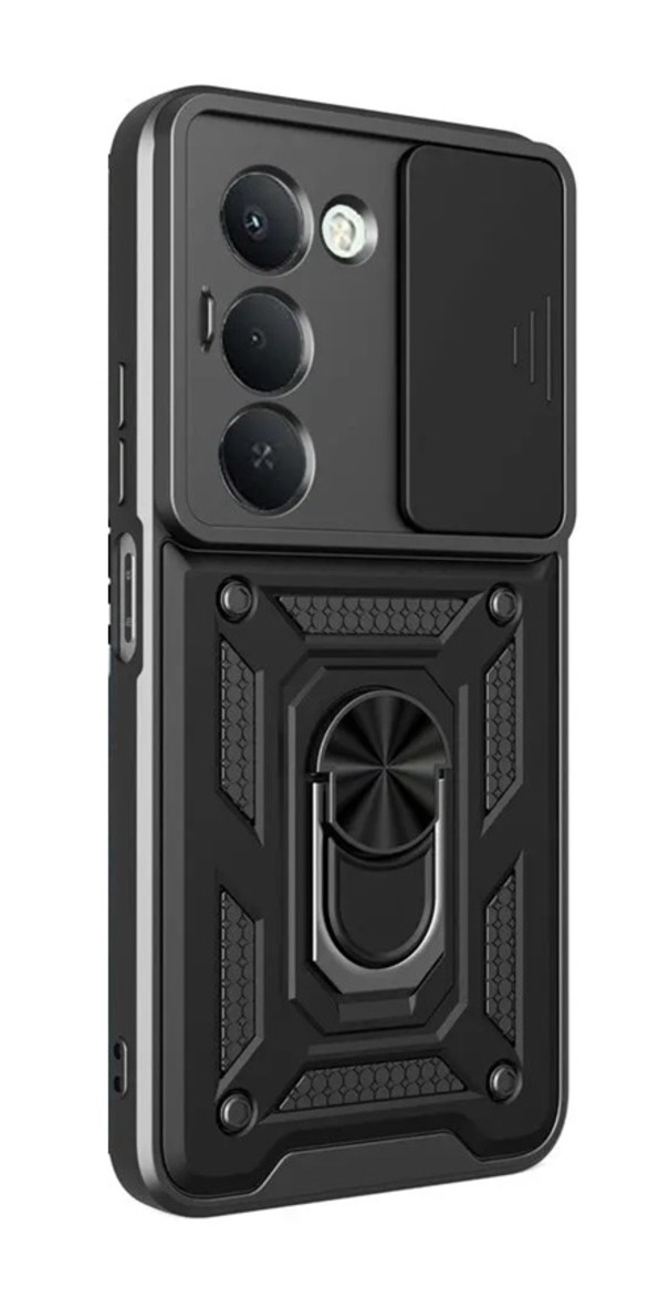 Levně Ultra odolný zadní kryt Armor Lens pro Xiaomi Redmi 15 černý