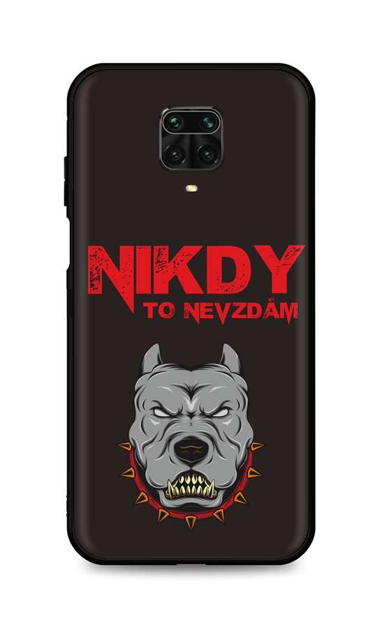 Zadní silikonový kryt DARK na Xiaomi Redmi Note 9 Pro Nikdy to nevzdám