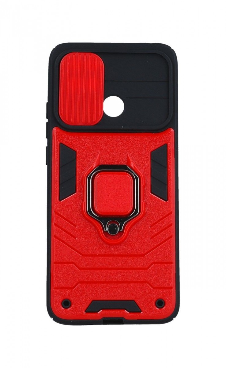 Ultra odolný zadní kryt Ring Lens na Xiaomi Redmi 10C červený