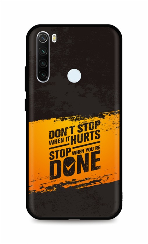 Zadní silikonový kryt DARK na Xiaomi Redmi Note 8T Don´t Stop