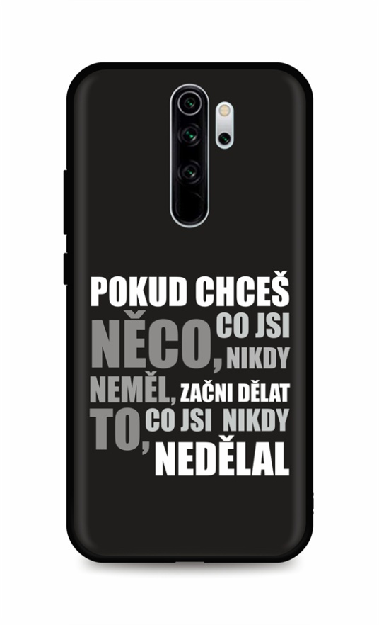 Zadní silikonový kryt DARK na Xiaomi Redmi Note 8 Pro Moto