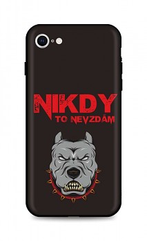 Zadní silikonový kryt DARK na iPhone SE 2022 Nikdy to nevzdám