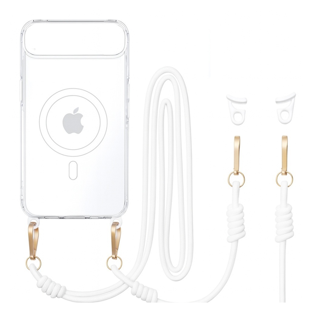 Levně Zadní kryt Tel Protect Strap Clear pro iPhone Air white