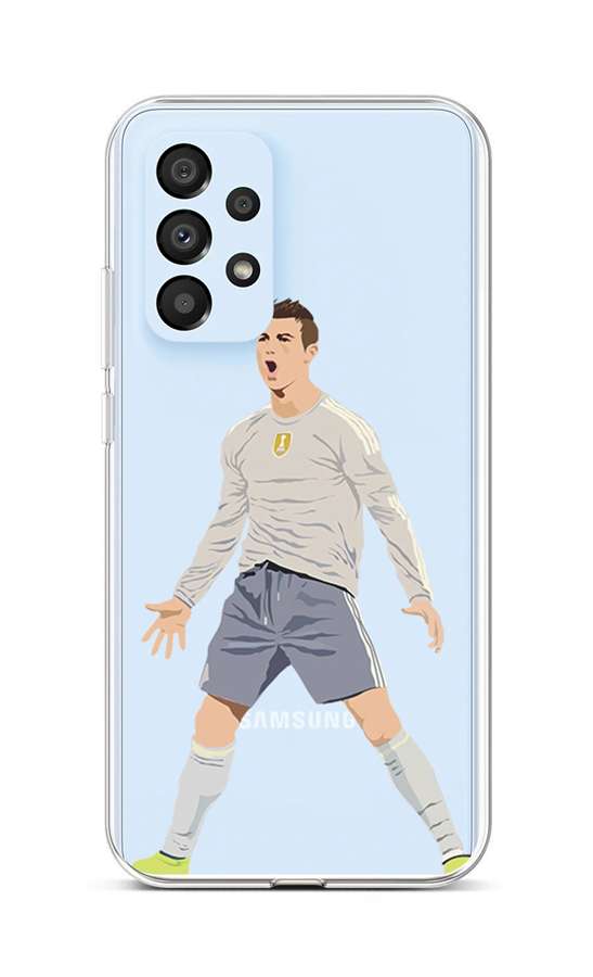 Zadní silikonový kryt na Samsung A33 5G Fotbalista
