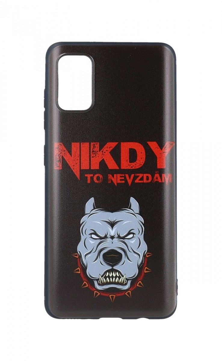 Zadní silikonový kryt DARK na Samsung A41 Nikdy to nevzdám