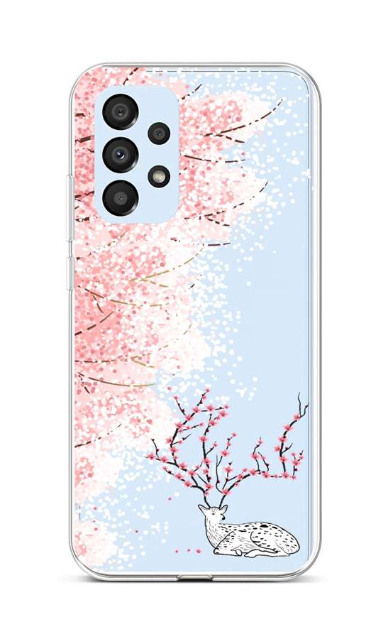 Zadní silikonový kryt na Samsung A33 5G Blooming Deer