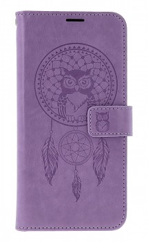 Knížkové pouzdro Mezzo na Samsung A57 5G Lapač se sovičkou fialové