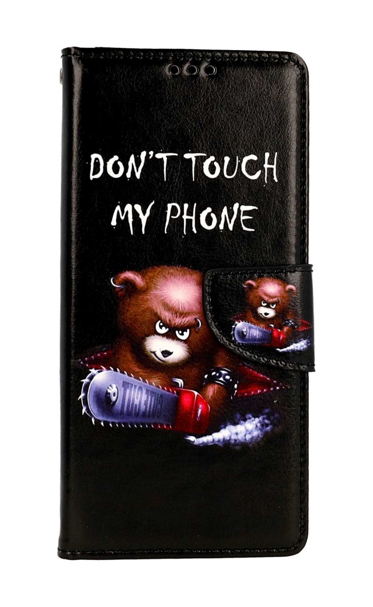 Knížkové pouzdro na Samsung A14 5G Don't Touch méďa