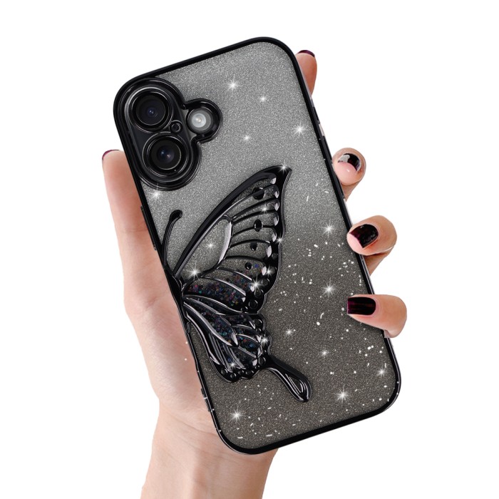 Levně Zadní kryt Tel Protect Butterfly Water pro iPhone 17 black