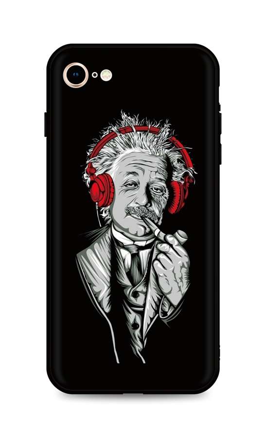 Levně Kryt TopQ iPhone SE 2022 silikon Albert Einstein 74245 (pouzdro neboli obal na mobil iPhone SE 2022)